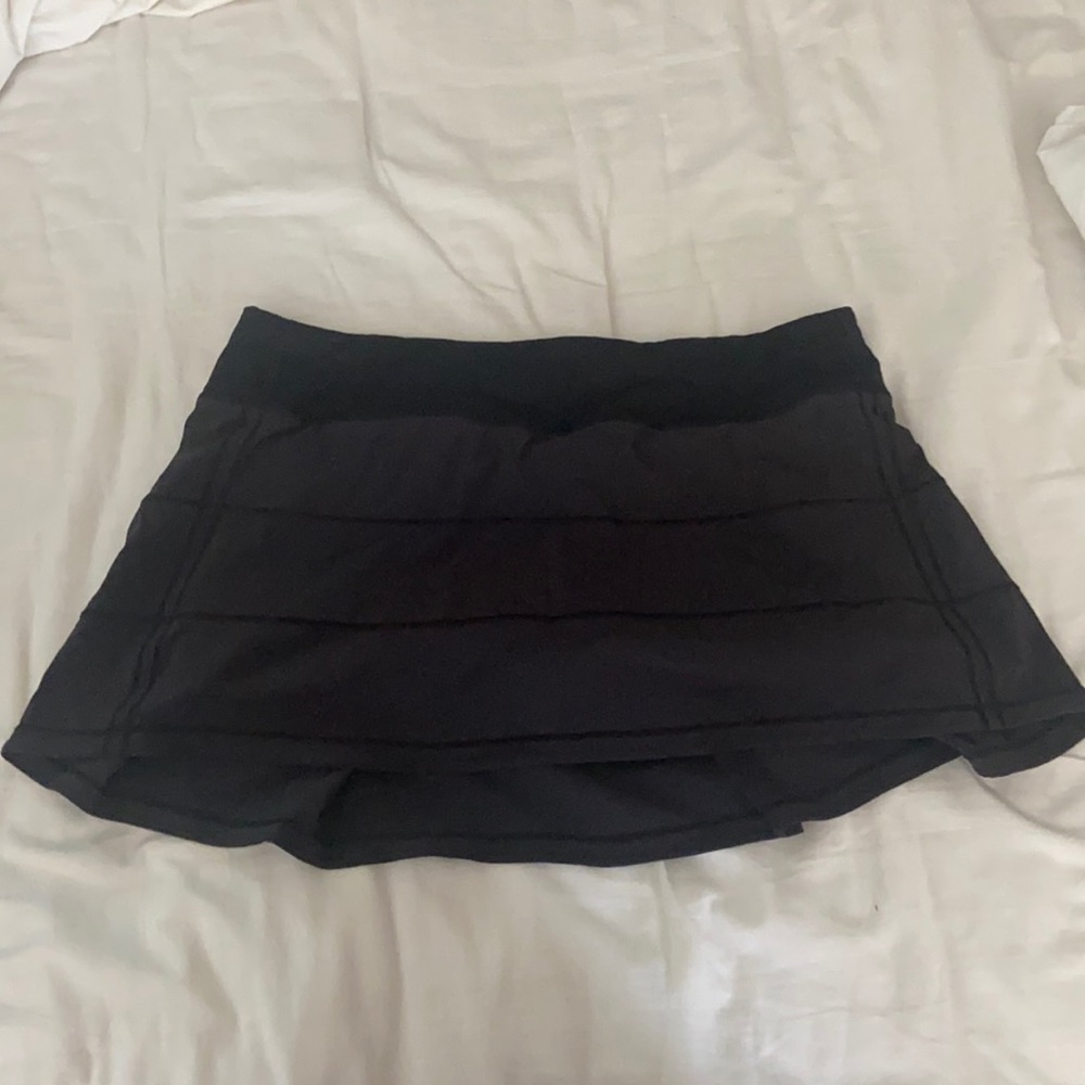 lululemon black tennis skirt
